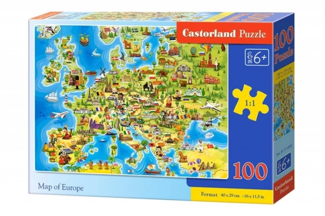 Map of Europe Puzzle by Castorland