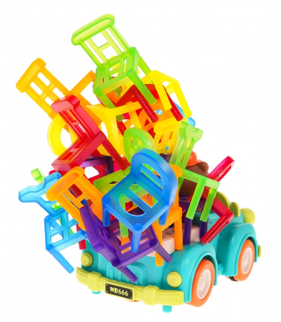 Skill Game Stacking Chairs with Car