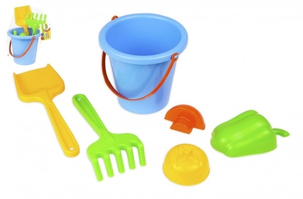 Sand Set with Bucket and Vegetable Moulds