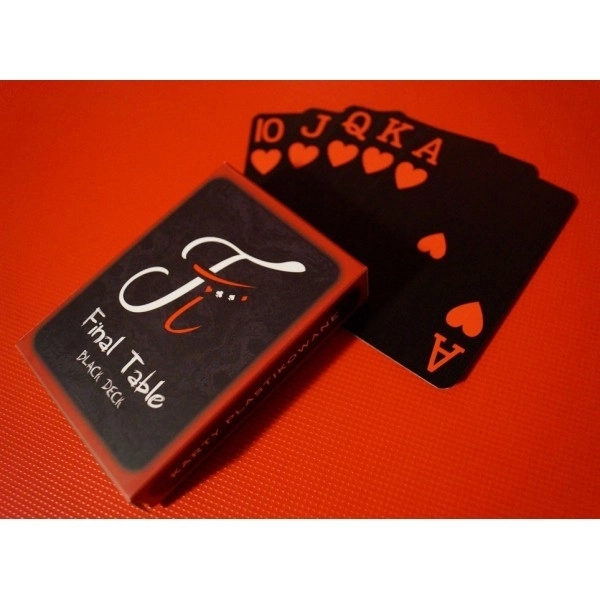 Final Table Black Deck Playing Cards