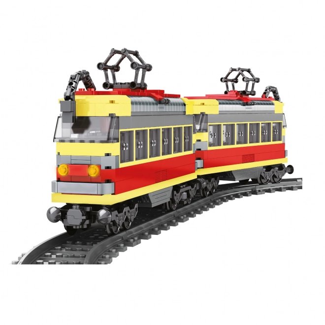 Compatible Construction Set with Tram on Batteries and Tracks