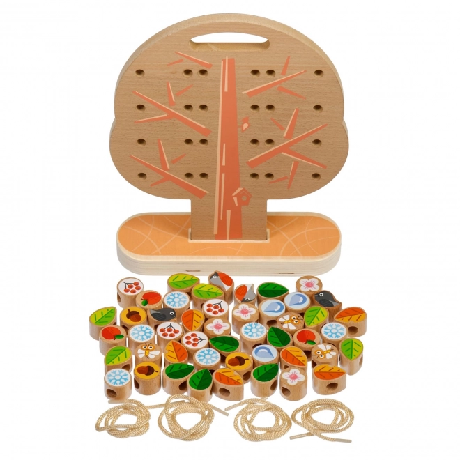 Lucy & Leo Wooden Lacing and Threading Set - Tree