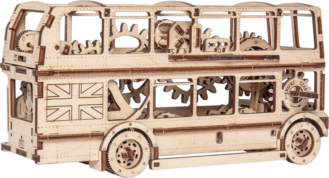 Wooden 3D Puzzle - London Bus