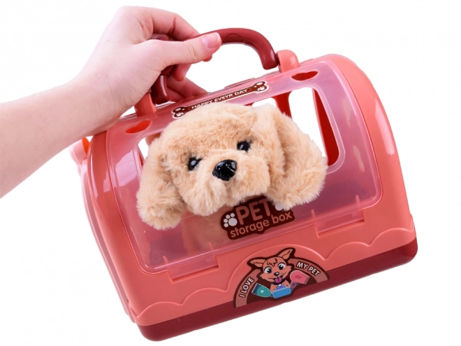 Interactive Plush Puppy with Spa Set