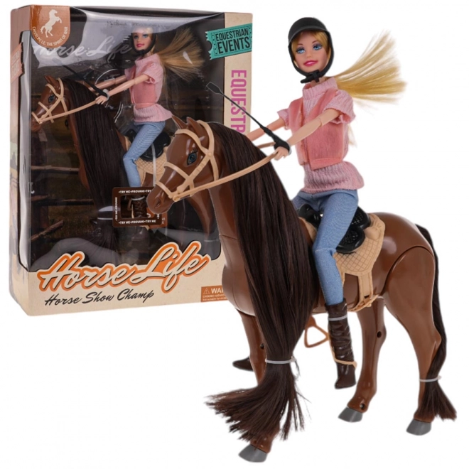 Doll and Horse Set with Accessories