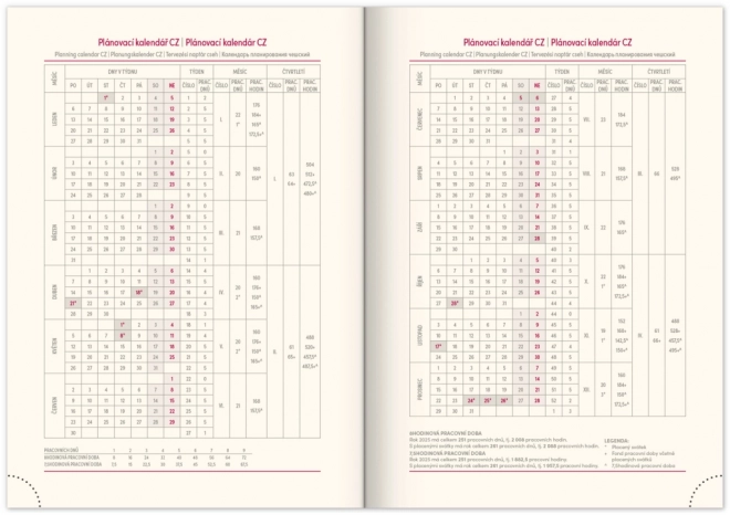 Weekly Planner Vellum 2025 Blue