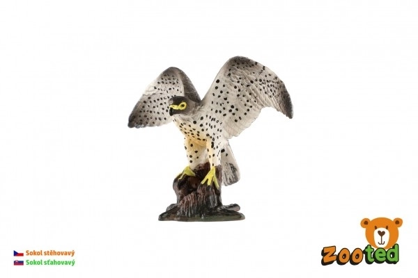 Plastic Peregrine Falcon Toy 9cm