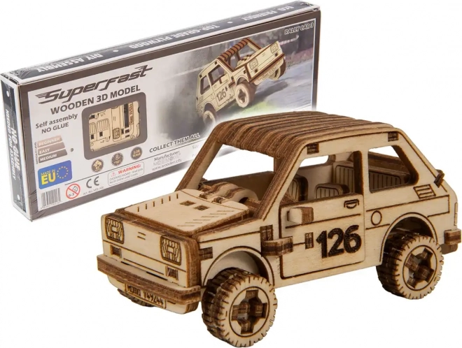 Holz 3D Puzzle Rallye-Wagen-Modell