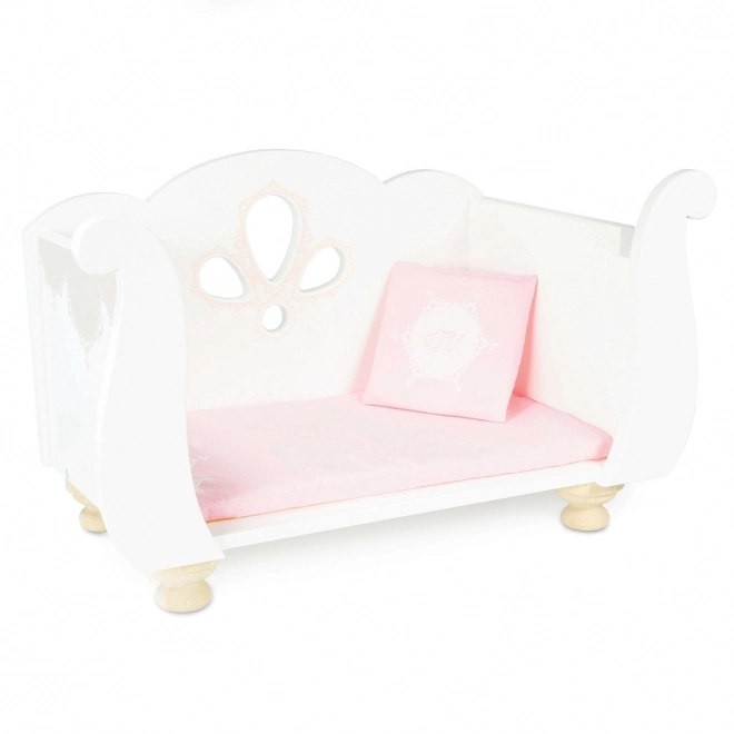 Wooden Doll Cradle Sleigh