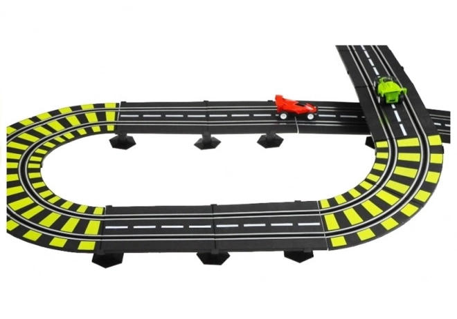 Racing Track Set with Cars and Power Supply