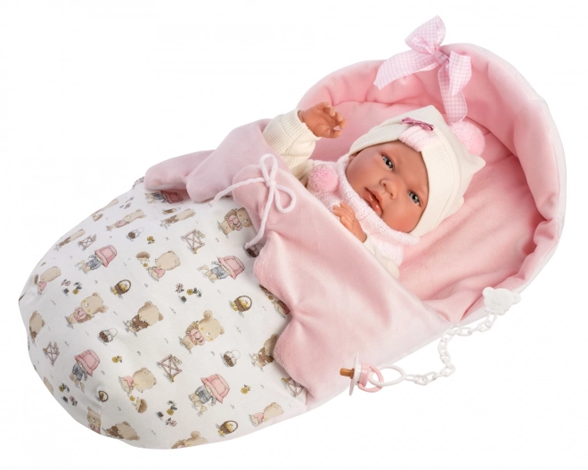 Realistic Newborn Baby Doll with Full Vinyl Body - 40 cm