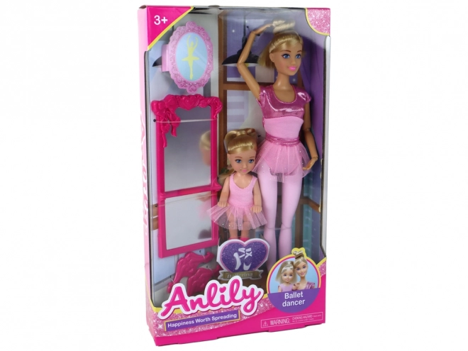 Anlily Mommy and Daughter Ballerina Doll Set