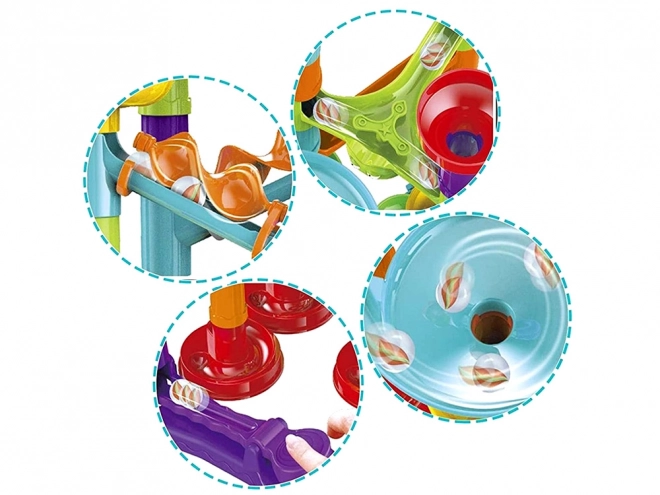 Colorful Marble Track Set for Kids