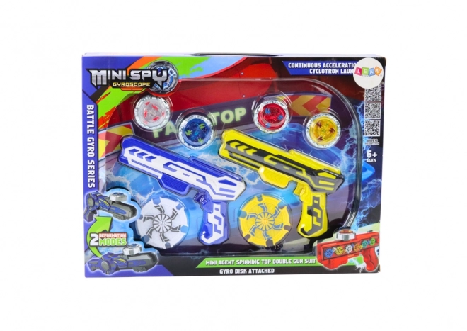 Exciting Action Launcher Set with Colored Discs and Lights