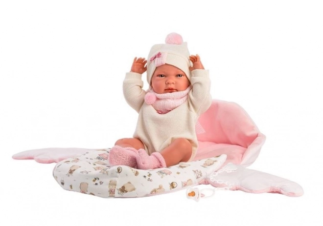 Realistic Newborn Baby Doll with Full Vinyl Body - 40 cm