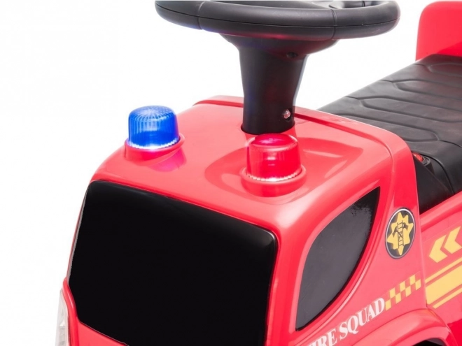 Fire Truck Ride-On with Bubble Blower and Sounds