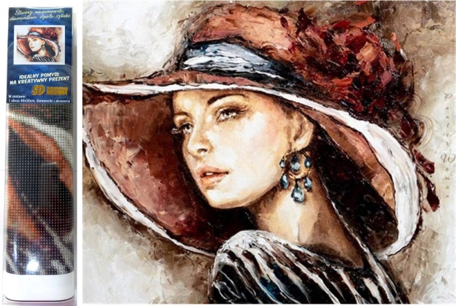 Diamond Painting Lady in a Hat