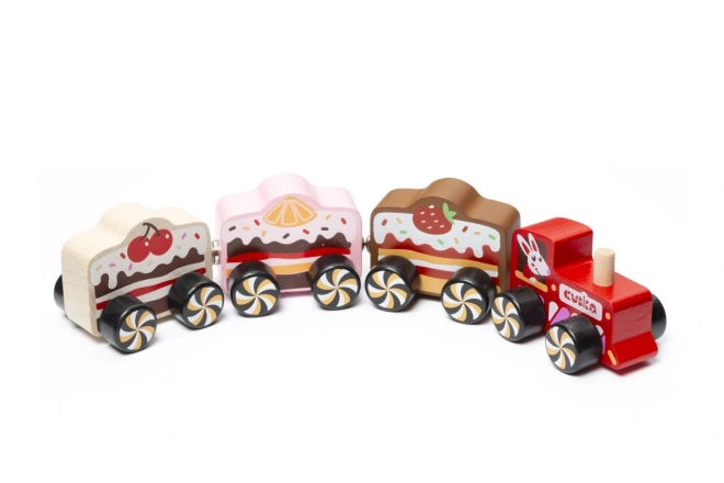 Wooden Train Cakes with Magnets