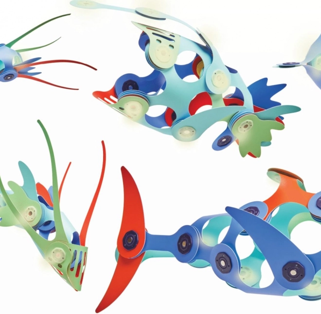 Clixo Ocean Creatures Magnetic Building Set