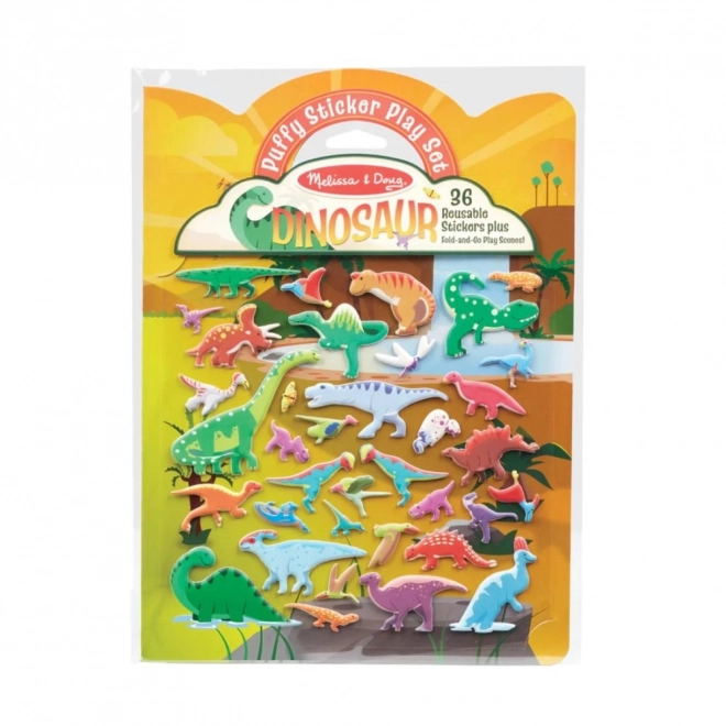 Reusable Raised Dinosaur Stickers