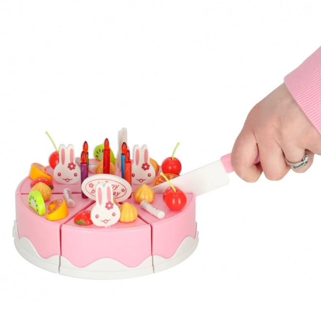 Pink birthday cake play set