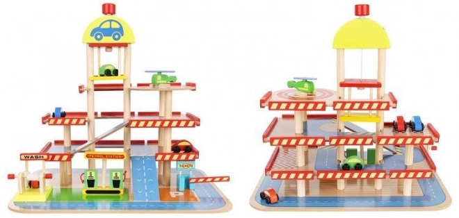 Wooden Parking Garage for Kids