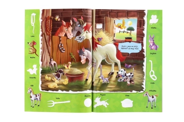 Book Colorful World of Animals with Stickers