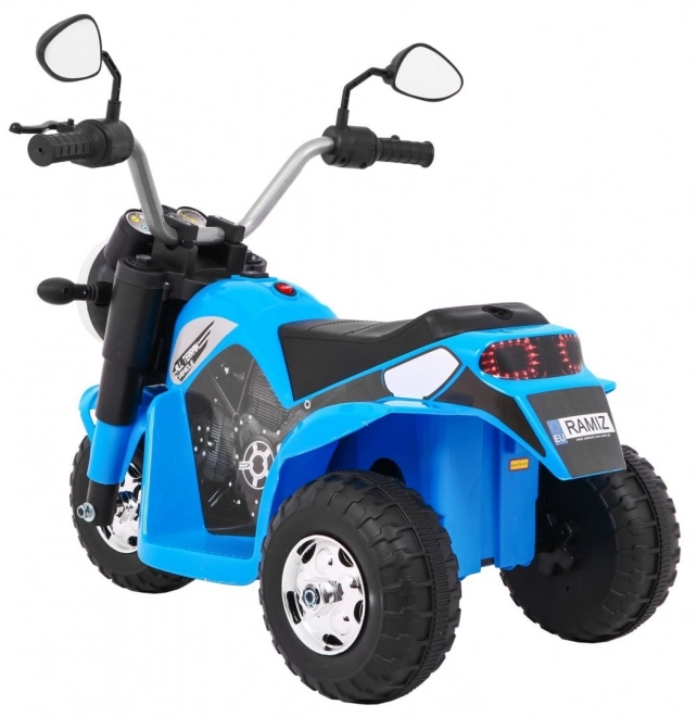 Mini ride-on bike with led lights blue