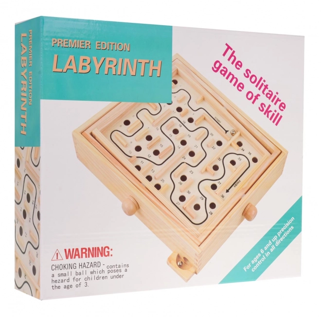 Wooden Dexterity Maze Game