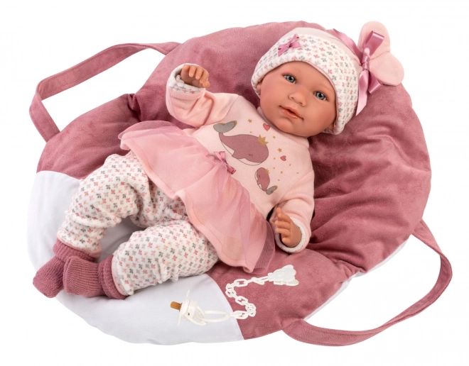 Realistic Newborn Doll with Sounds - 42 cm