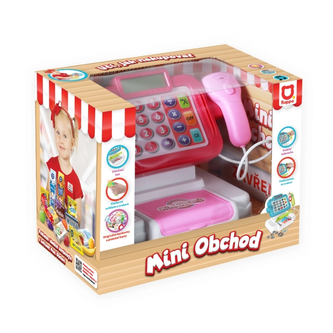 Mini Supermarket Checkout with Learning Features - Pink