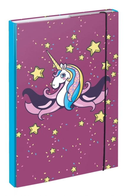 Unicorn School Notebook Folder A4