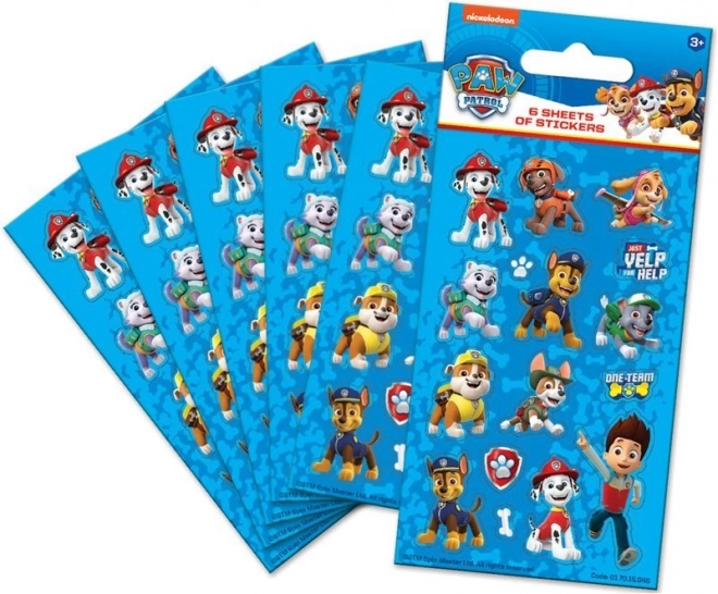 Nickelodeon Paw Patrol Stickers in Blue