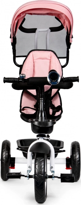 Pink ecotoys tricycle stroller with 360° swivel seat