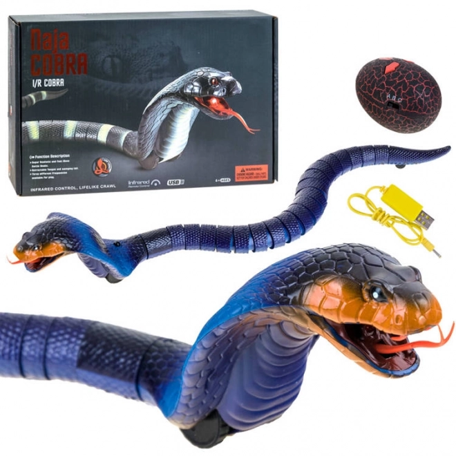 Remote Control Snake Cobra Toy – blue