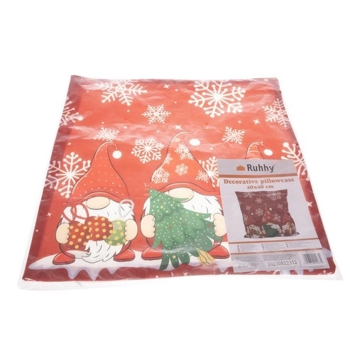 Decorative Gnome Christmas Pillow Cover 45x45cm