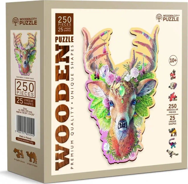 Wooden Puzzle Fashion Deer by Wooden City