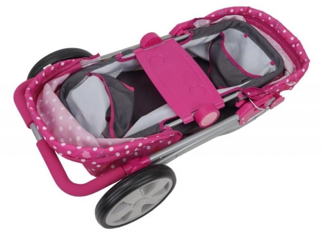 Sibling Doll Stroller - Polka Dot