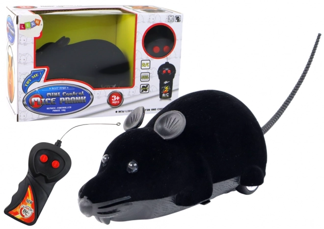 Remote Controlled Black Mouse Toy