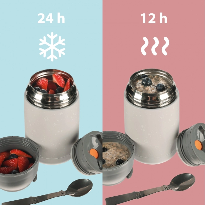 Thermal Food Flask with Silicone Handle 620ml