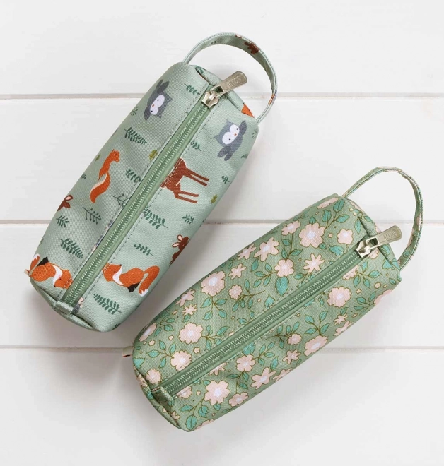 Mint Green Forest Friends Pencil Case