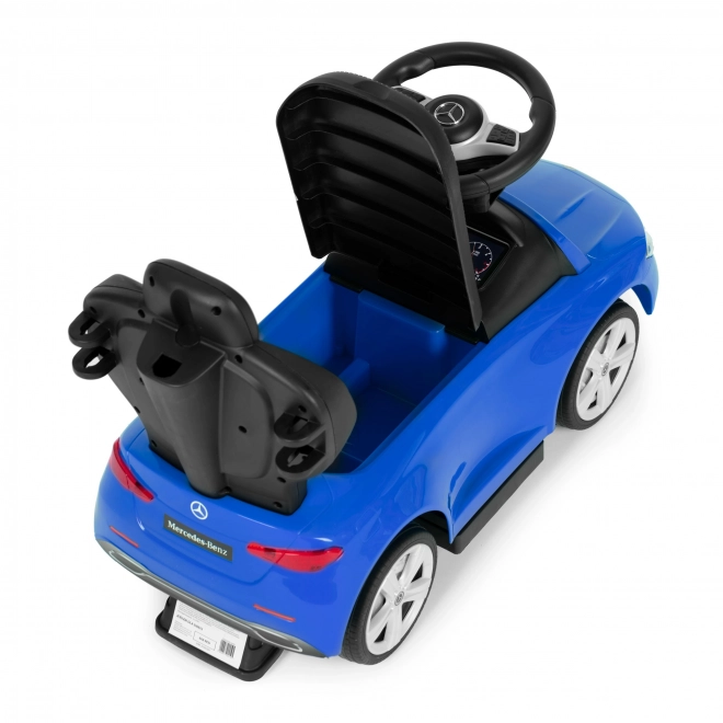 Mercedes C Class Ride-On Car With Interactive Steering Wheel Blue