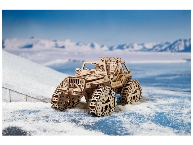 Ugears 3D Wooden Mechanical Off-Road Vehicle Puzzle