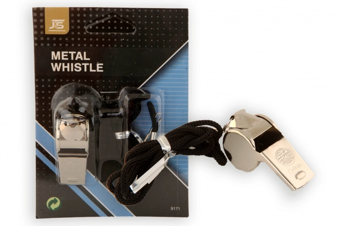 Metal Whistle with Lanyard