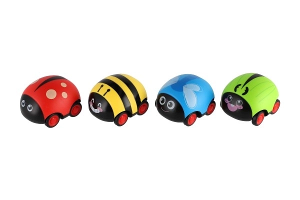 Plastic wind-up toy beetle 9cm - 4 types