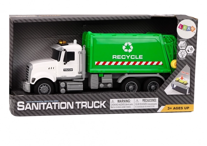 Waste Collection Truck Toy with Lights and Sounds