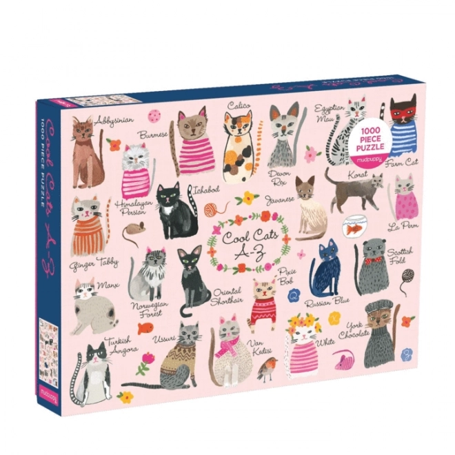 Mudpuppy Cool Cats 1000 Piece Puzzle