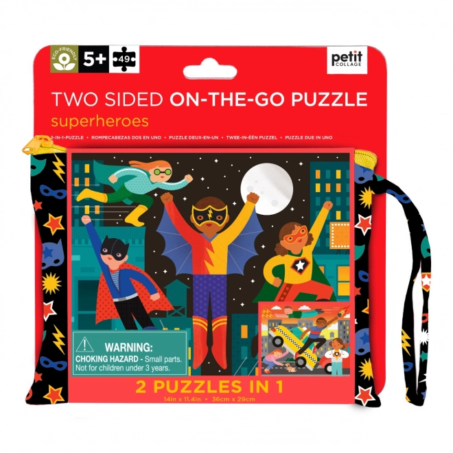 Double-Sided Puzzle Superheroes