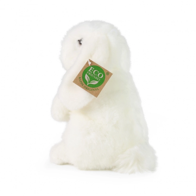 Eco-Friendly White Plush Rabbit 18 cm