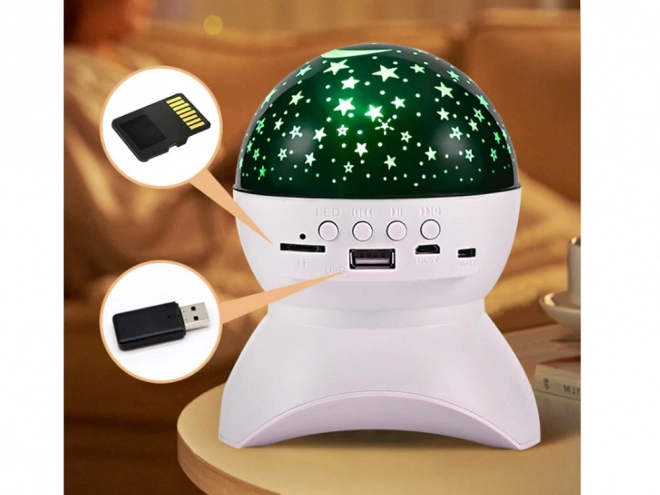 Starry Night Light Projector with Bluetooth Speaker